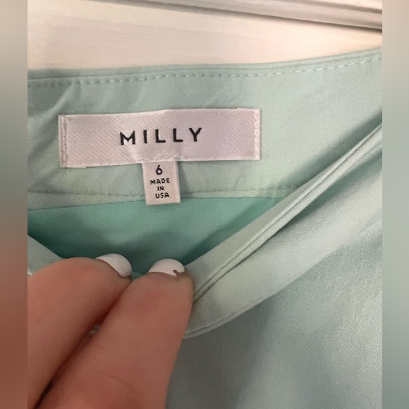 Milly Seafoam Mint Skater Skirt - Picture 3 of 3